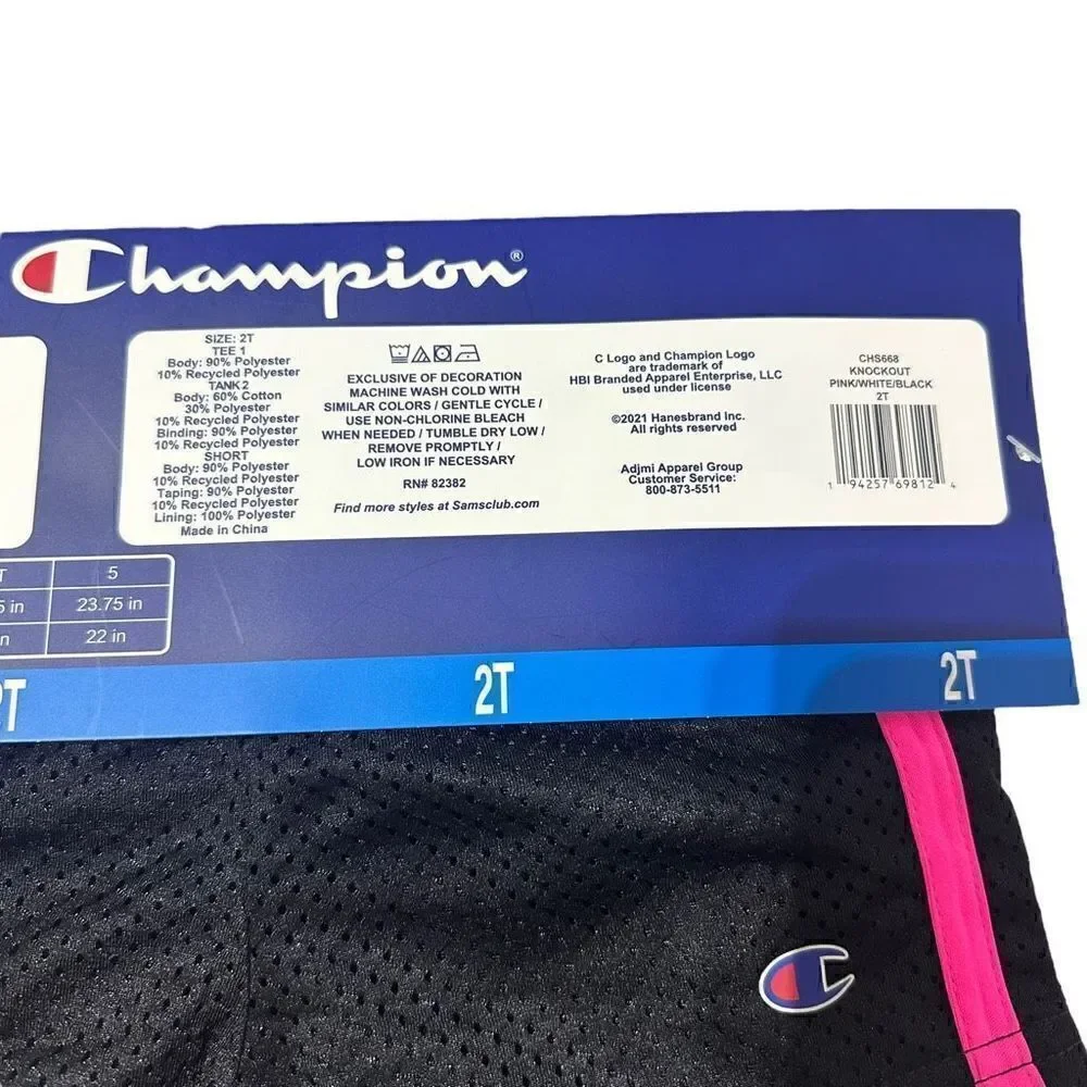 Champion Toddler Girls 3 Piece Active Set Size 2T